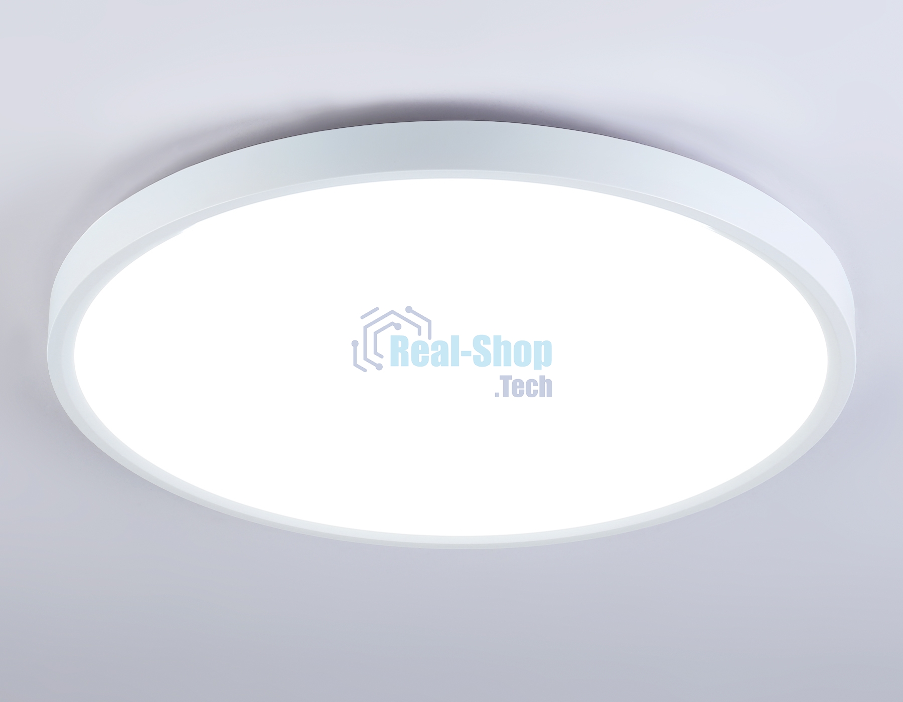 Потолочный светодиодный светильник Ambrella light FZ3005 WH белый IP44 33W+10W 6400+6400К D370*40 (Без ПДУ)