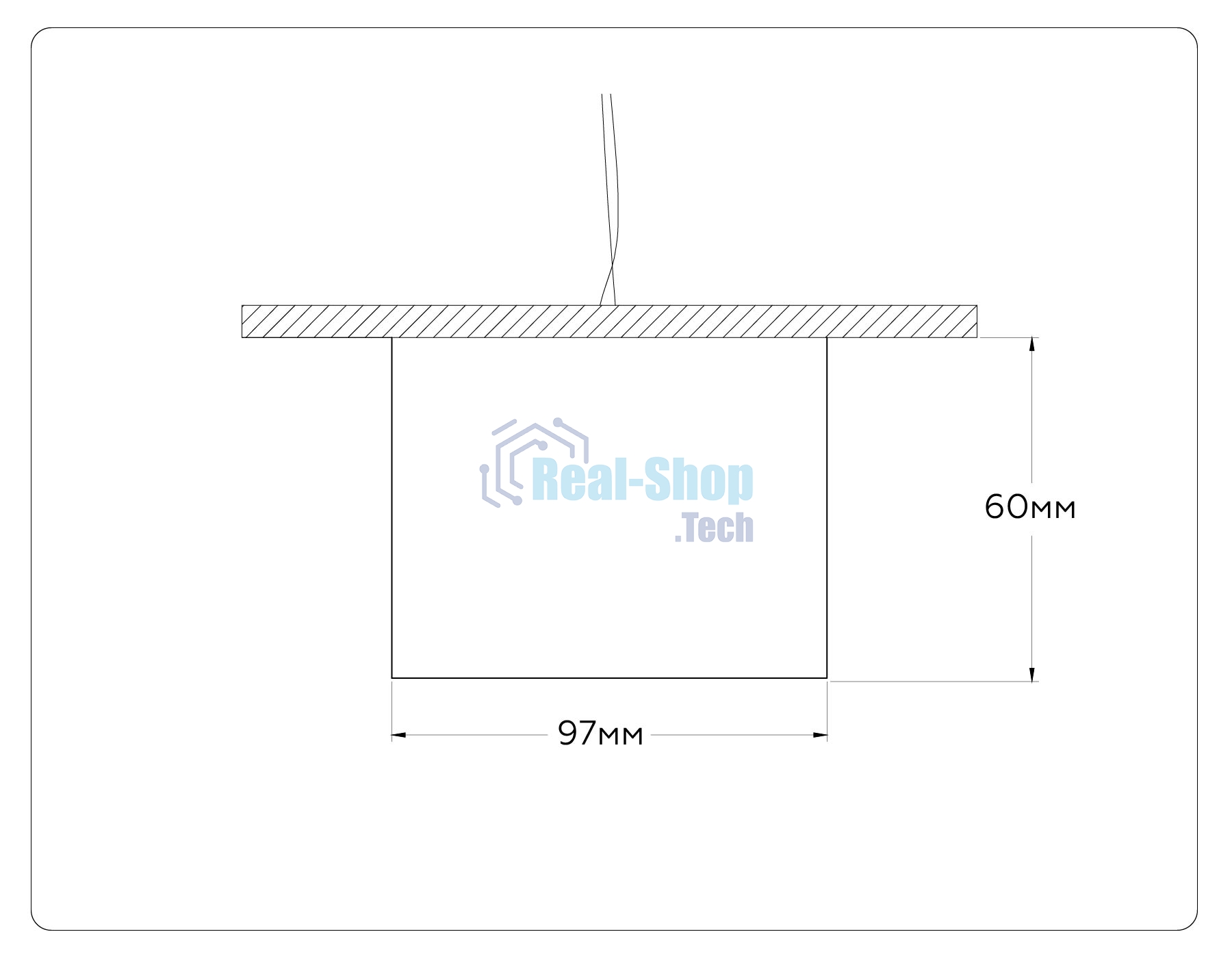 Светильник Ambrella light TN52894 SBK/GBK черный песок/черный глянец GX53 max 12W D97*60