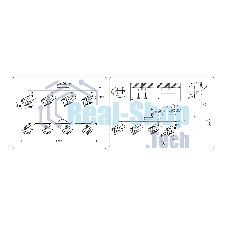 Светильник Ambrella light TR8666/4 WH белый E14/4 max 60W 760*100*190