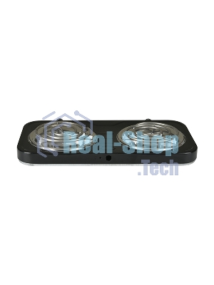 Плита настольная электрическая Blackton Bt HP206B чёрный, ТЭН, конфорки - 2, эмаль, поворотные переключатели