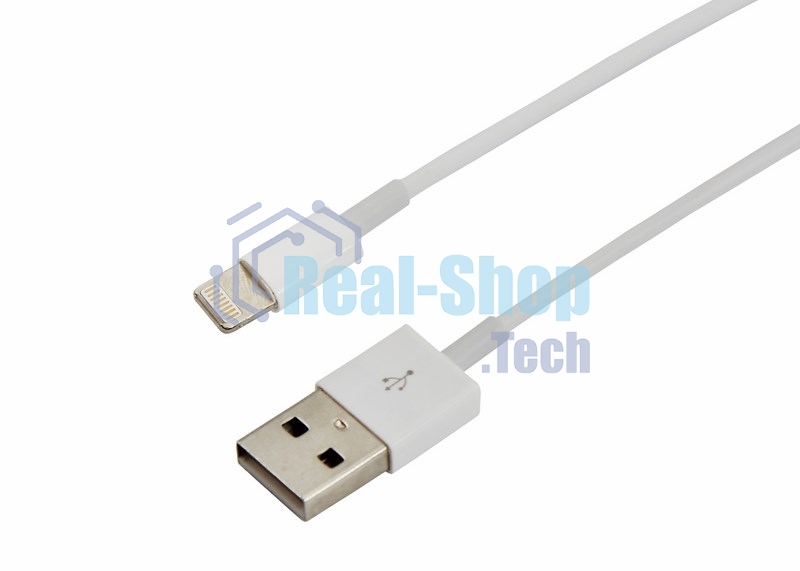 Кабель USB Rexant для iPhone 5/6/7 моделей ОРИГИНАЛ (чип MFI) 1 м белый