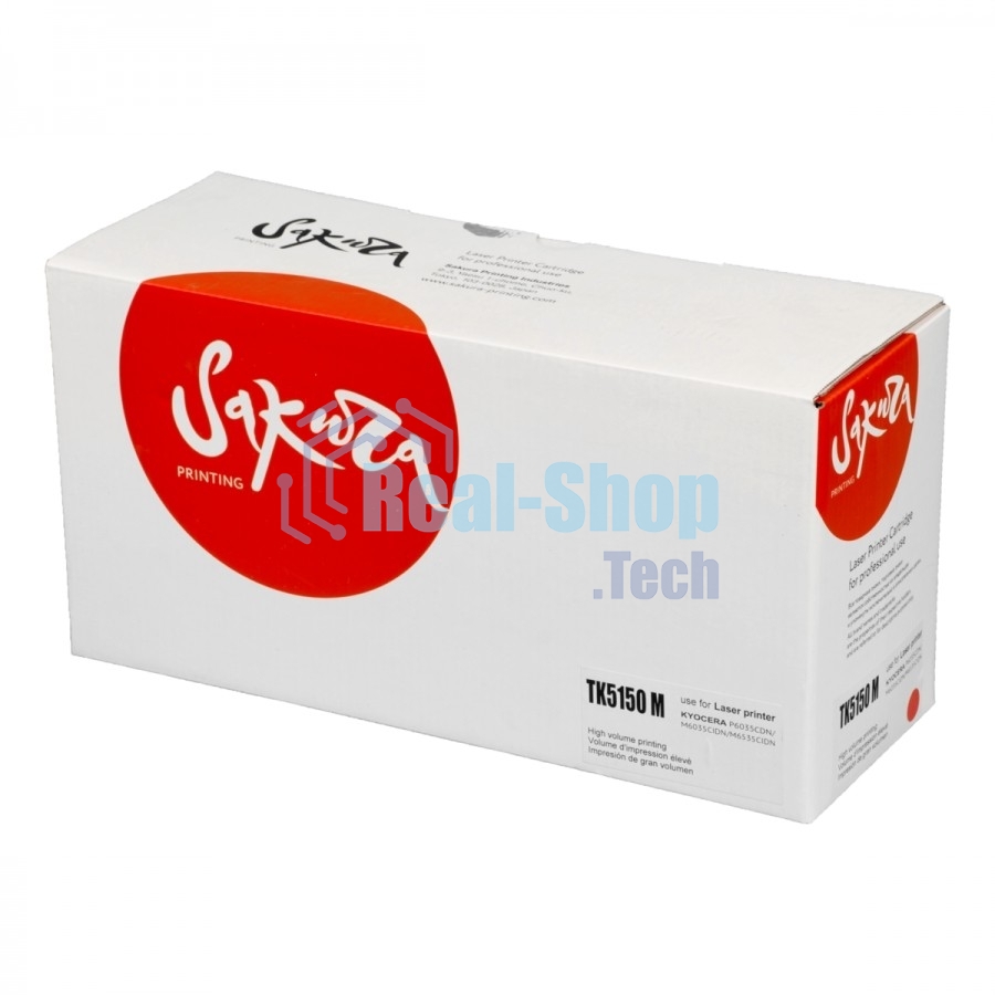 Картридж Sakura TK5150M для Kyocera Mita ECOSYS P6035cdn/M6035cidn/M6535cidn, пурпурный, 10 000 к.