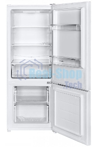 Холодильник Maunfeld MFF144SFW белый глянц. двухкамерный 154/52л морозилка снизу, ручная разморозка