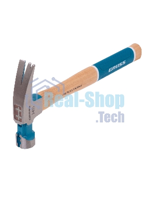 Молоток-гвоздодер Gross AMERICAN HICKORY 680 г, угол 75, магнит, обрезиненная рукоятка