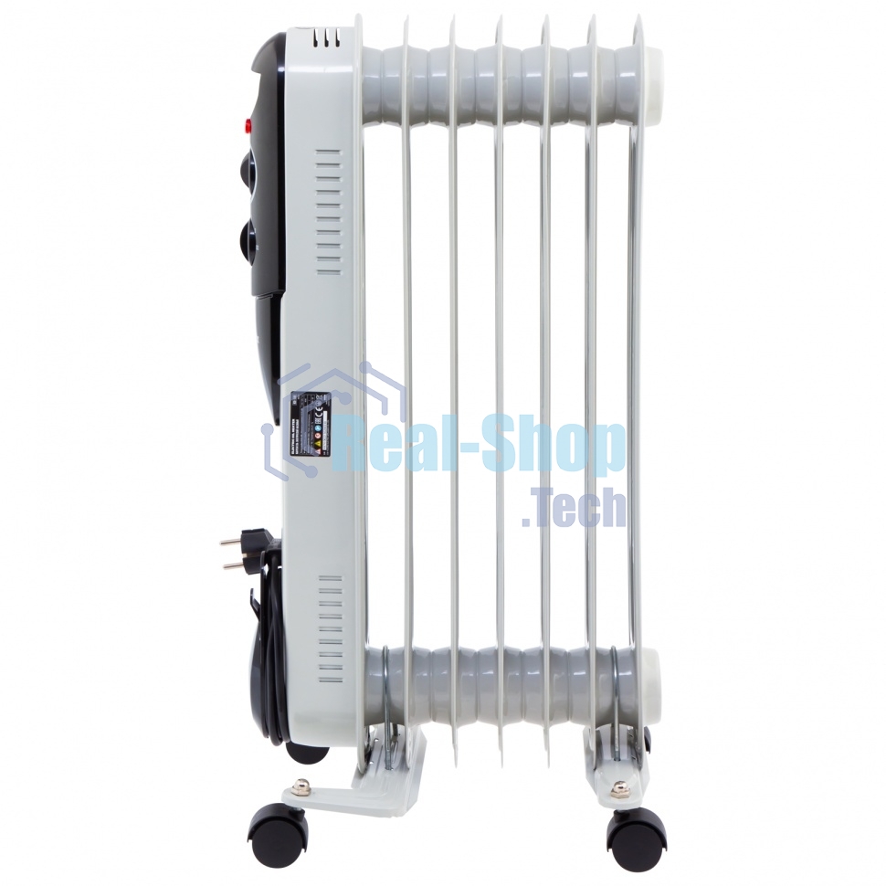 Обогреватель масляный MTX OCH-1500, белый, 1500 Вт, 15 м2, термостат