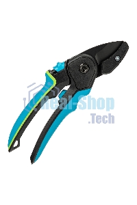 Секатор с наковальней Palisad LUXE 220 мм, регулировка захвата, трехкомпонентные рукоятки