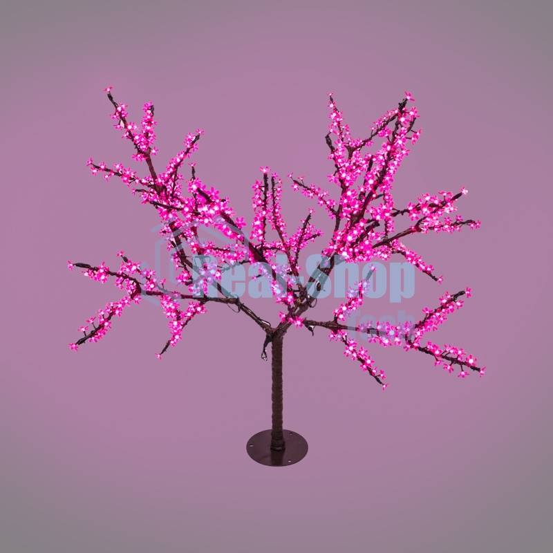 Светодиодное дерево Neon-night Сакура, высота 1,5м, диаметр кроны 1,8м, розовые светодиоды, IP65, понижающий трансформатор в комплекте
