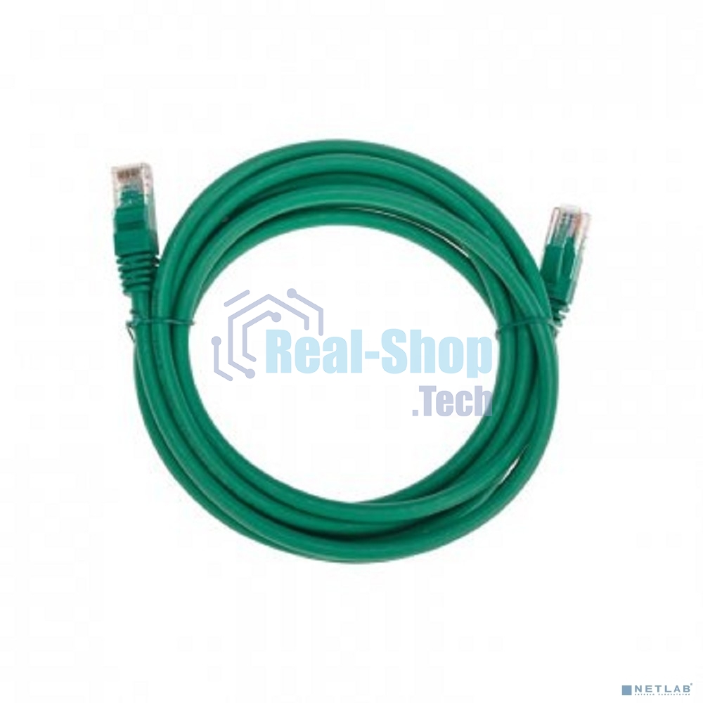 Патч-корд U/UTP Rexant cat.6, RJ45-RJ45, неэкранированный, 26AWG, LSZH, зеленый, 3 м