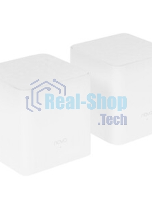 МаршрутизаторTenda nova MW3 (2 роутера) АС1200 Двухдиапазонная Wi-Fi Mesh система, 2 порта fast ethernet RJ45