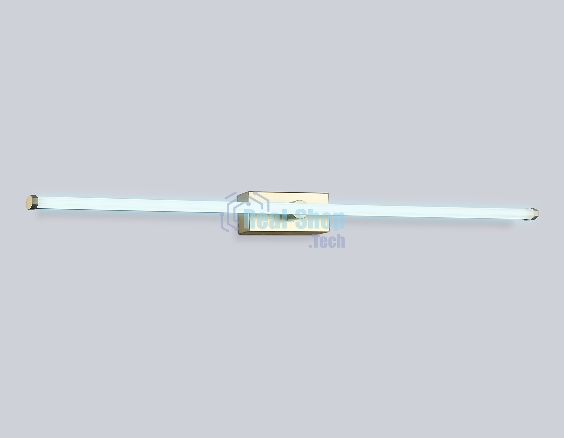 Настенный светодиодный светильник Ambrella light FL6124 GD золото 14W 3000K-6400K 610*45*80