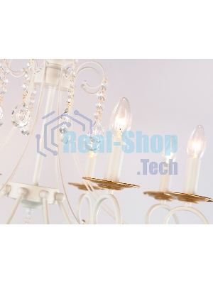 Светильник Ambrella light TR4917/8 WH/GD белый/золото E14/8 max 40W D740*930