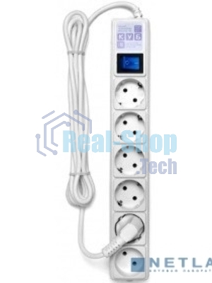 Фильтр-удл. PC сер. 5 м 6 р 16А SPG6-16-5М