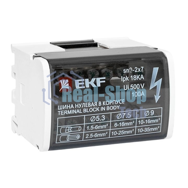 Шина нулевая в корпусе EKF sn0-2x7 (2х7) EKF PROxima