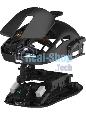 Мышь беспроводная/проводная A4tech Bloody R77UltraDock черный, 20000 dpi, USB Type-A, радиоканал, кнопки - 5
