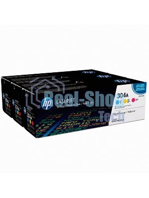 Картридж лазерный комплект HP CF372AM голубой/пурпурный/желтый для Color Laser Jet CP2025, CM2320mfp (3 х 2800)