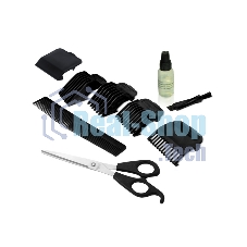 Машинка для стрижки волос Centek CT-2102 (черный/серый) 12 Вт, высококач.сталь, эргоном. дизайн, 4 насадки