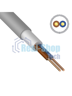 Кабель силовой медный NUM-O 2x1,5 мм² 100 м ГОСТ 31996-2012, ТУ 3520-015-38229892-2015