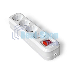 Колодка удлинителя 4-м с выкл. АВС-пл. с заземл. UNIVersal S304