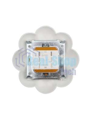 Выключатель одноклавишный Kranz HAPPY Ромашка скрытой установки, желтый/белый