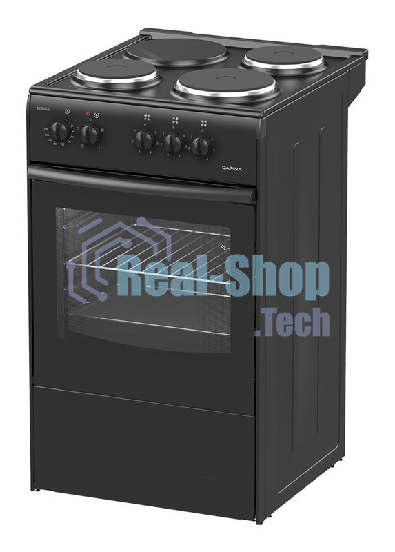 Плита электрическая Darina S EM 331 404 At антрацит/черный, конфорок 3 шт, духовка 50 л, 50 см x 85 см x 56 см