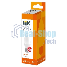 Лампа светодиодная IEK LLE-C35-7-230-30-E27 ECO C35 свеча 7Вт 230В 3000К E27