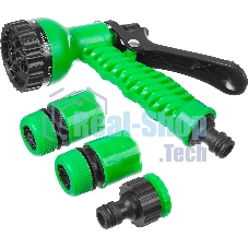 Набор поливочный РОСТОК PH-12 пистолет с 7 режимами, комплект соединительной артматуры 1/2