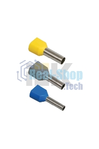 Наконечник-гильза изол. НГИ2 2.5-12 син. (уп.100шт) ИЭК UTE10-D3-3-100