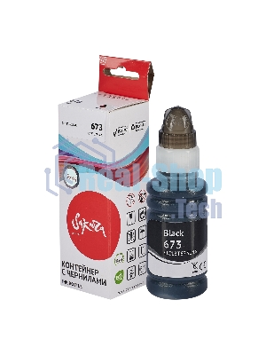 Контейнер с чернилами Sakura C13T67314A (673 BK) для Epson, черный, 3000 к., 70 мл.