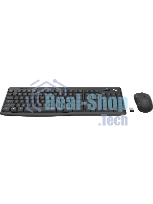 Комплект клавиатура+мышь Logitech MK295 беспроводной, USB, чёрный