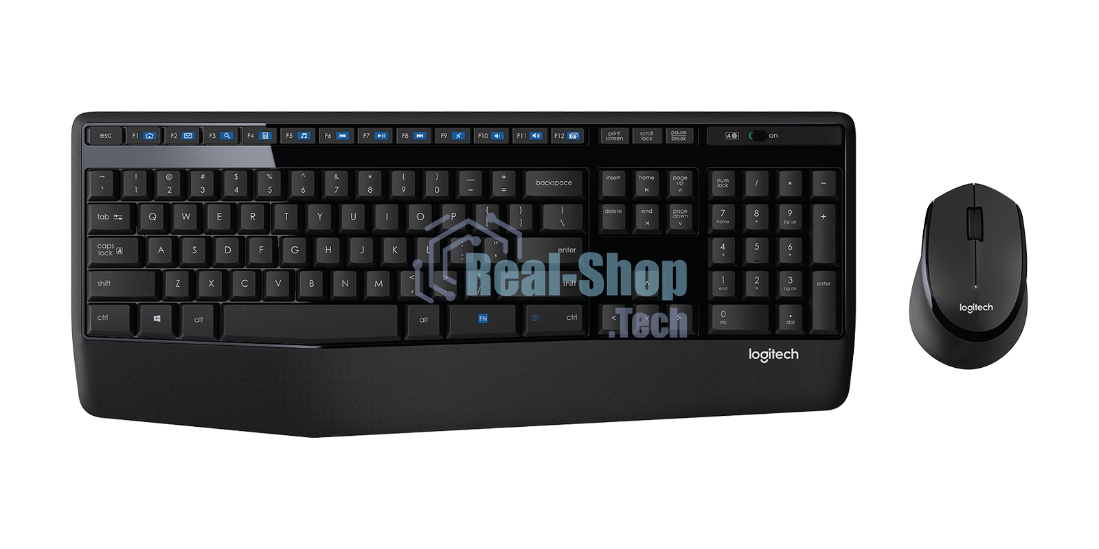 Комплект клавиатура + мышь Logitech MK345 клав:черный мышь:черный USB 2.0 беспроводная Multimedia