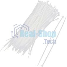 Стяжка пластиковая WRline WR-SHN-25-100W 100x2.5мм (упак: 100шт) нейлон 6.6 белый
