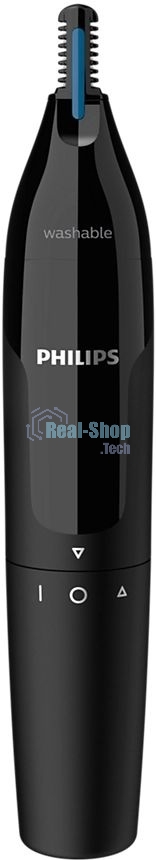 Триммер для носа и ушей Philips, черный, пластик, батарейка АА в комплекте