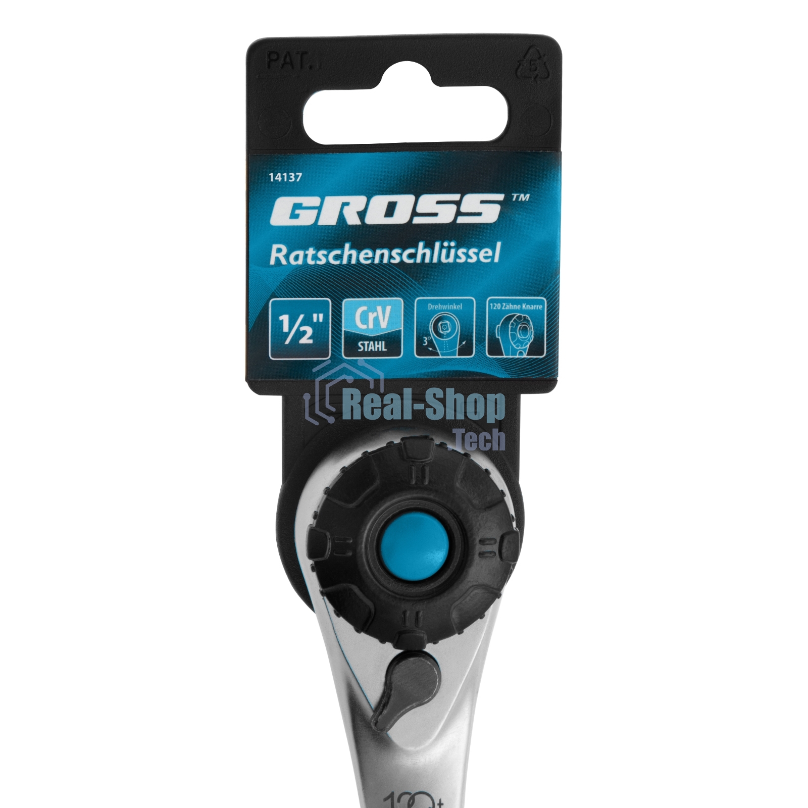 Ключ трещоточный Gross 14137 120 зубьев 1/2