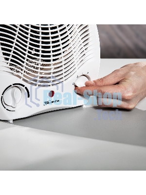 Тепловентилятор MTX FHS-2000, белый, 1000/2000 Вт, 25 м2, термостат