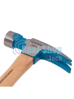 Молоток-гвоздодер Gross AMERICAN HICKORY 680 г, угол 75, магнит, обрезиненная рукоятка