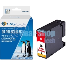 Картридж струйный G&G GG-PGI-2400XLBK (PGI-2400XL BK) черный (74.6 мл) для Canon Maxify iB4040/iB4140/МВ5040/MB5140/МВ5340/MB5440