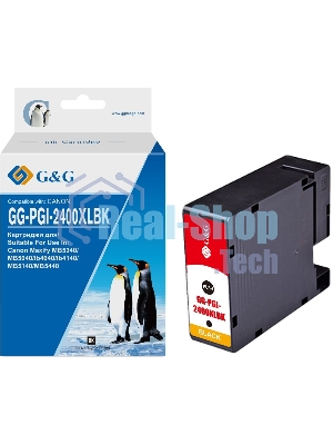 Картридж струйный G&G GG-PGI-2400XLBK (PGI-2400XL BK) черный (74.6 мл) для Canon Maxify iB4040/iB4140/МВ5040/MB5140/МВ5340/MB5440