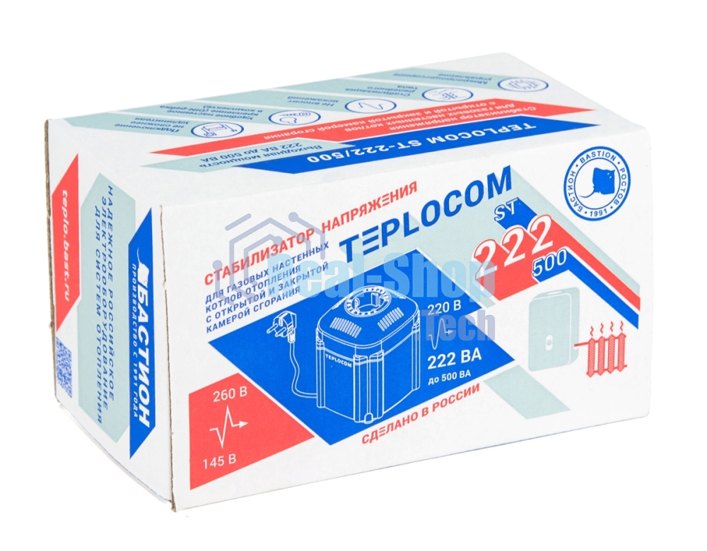 Стабилизатор напряжения TEPLOCOM ST-222/500 Бастион 554