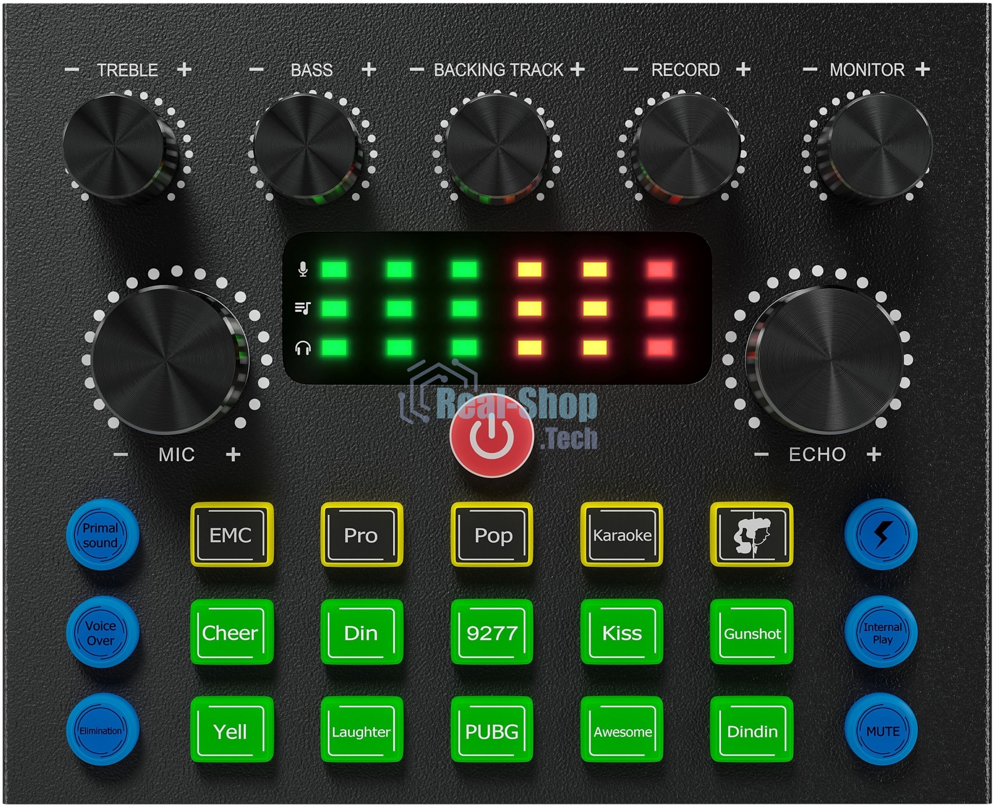Микрофон проводной Оклик SM-600G 2.5м черный