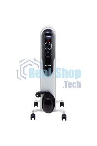 Обогреватель масляный MTX OCH-1500, белый, 1500 Вт, 15 м2, термостат