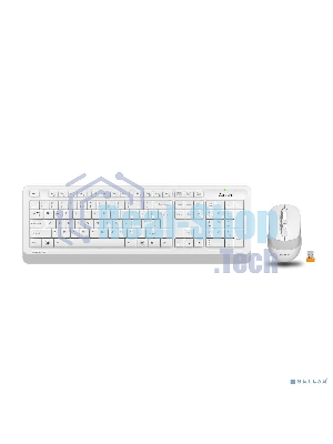 Комплект клавиатура+мышь A4Tech FStyler FG1010 беспроводной, USB, 2000 DPI, белый/серый