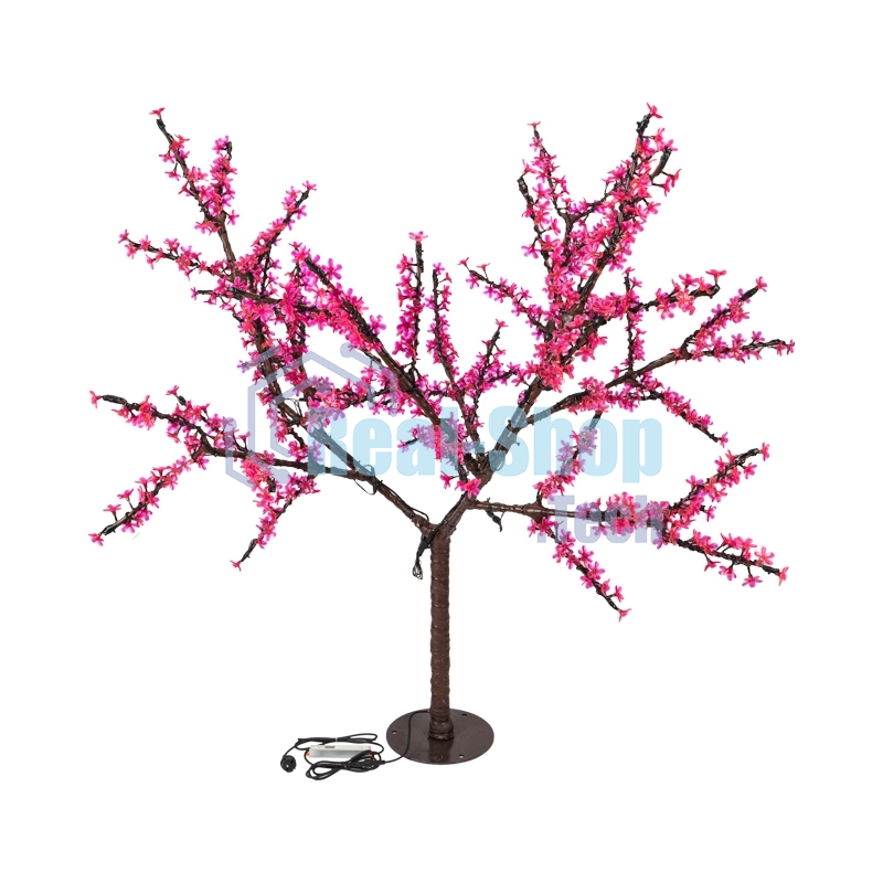 Светодиодное дерево Neon-night Сакура, высота 1,5м, диаметр кроны 1,8м, розовые светодиоды, IP65, понижающий трансформатор в комплекте