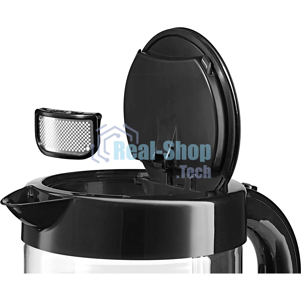 Чайник электрический Bosch TWK70B03 1.7л. 2400Вт черный (корпус: стекло)