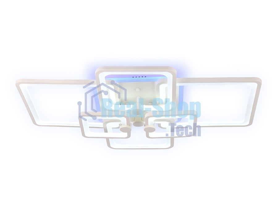 Потолочный светодиодный светильник FA5306/4+2 WH белый 176W 800*550*140 (ПДУ РАДИО 2.4G)