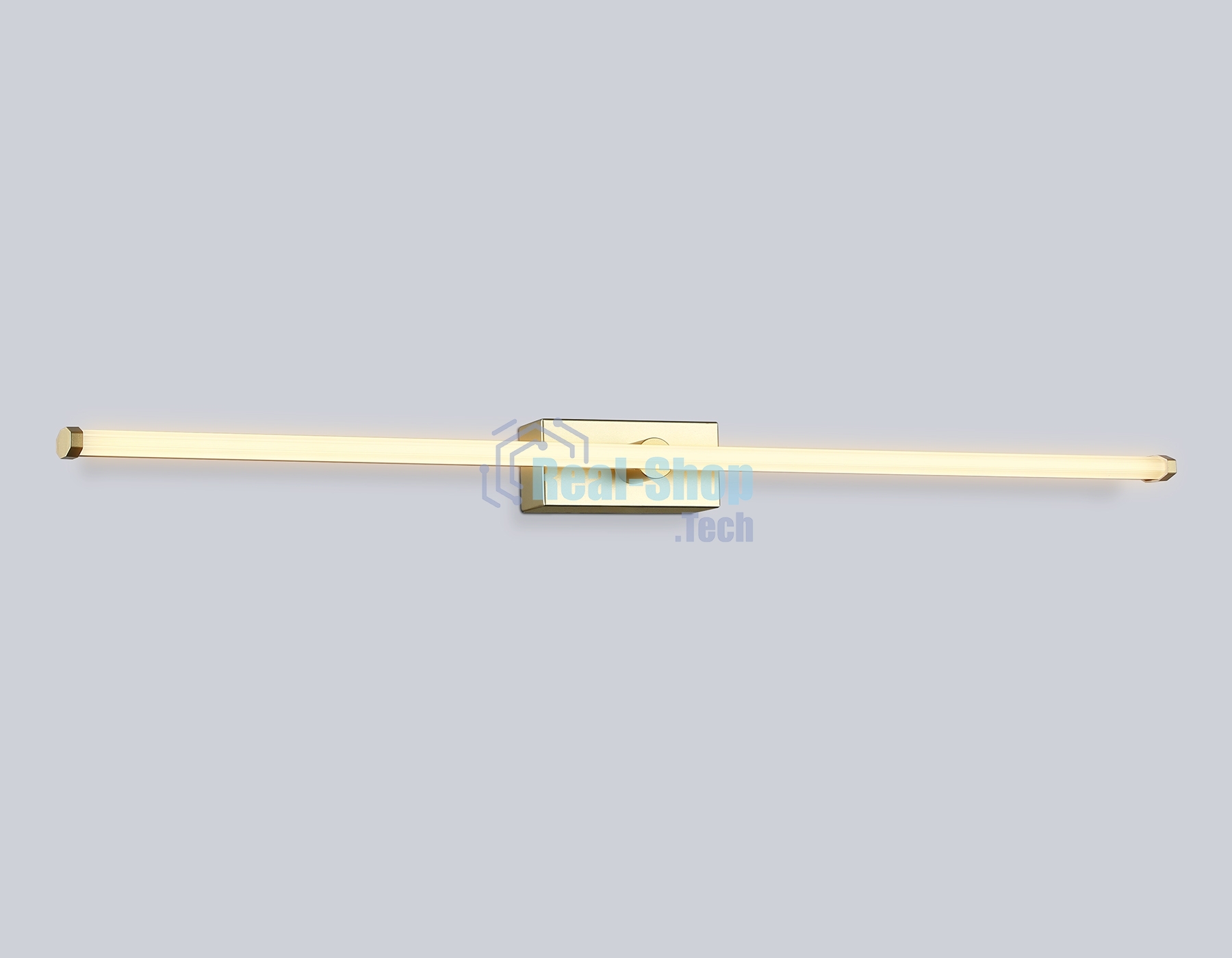 Настенный светодиодный светильник Ambrella light FL6124 GD золото 14W 3000K-6400K 610*45*80