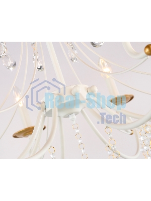 Светильник Ambrella light TR4917/8 WH/GD белый/золото E14/8 max 40W D740*930
