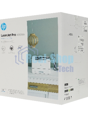 Принтер лазерный HP LaserJet Pro 4003dn (2Z609A), A4, ч/б, печ. до 40 стр/мин., 1200 x 1200 dpi, USB, RJ-45, Air Print, Mopria
