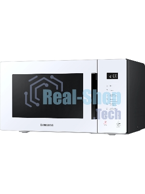 Микроволновая печь Samsung MG23T5018AW/BW белый, 23 л, 800 Вт, переключатели - сенсор