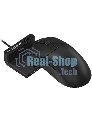 Мышь беспроводная/проводная A4tech Bloody R77UltraDock черный, 20000 dpi, USB Type-A, радиоканал, кнопки - 5