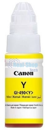 Чернила Canon GI-490Y 0666C001 желтый для Canon Pixma G1400/2400/3400 (70мл)
